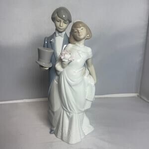 Rare Vintage 1994 Lladro Wedding Bells Bride Groom 6164